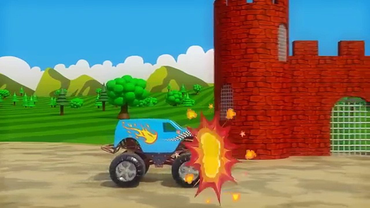 Binkie TV Monster Truck Stunt Castle | For Kids