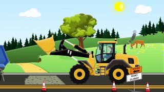 Construction Vehicles for Kids Wheel Loader Road Roller Paver Dump Truck