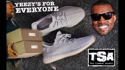 KANYE WEST ADIDAS YEEZY V2 350 TRIPLE WHITE SHOES FOR EVERYBODY