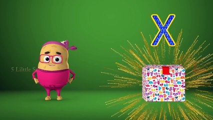 Hickory Dickory Dock Nursery Rhyme with Five Little Spuds 3D Cartoon Animation Rhymes for