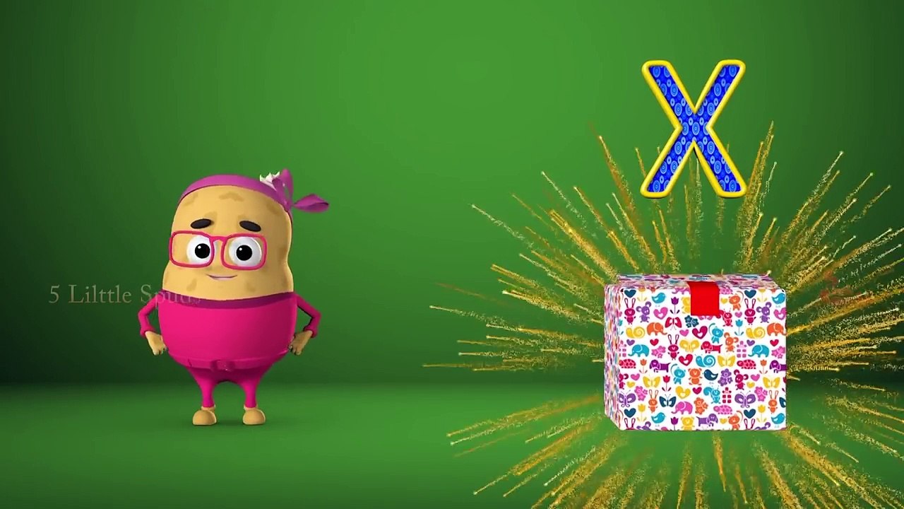 Hickory Dickory Dock Nursery Rhyme with Five Little Spuds 3D Cartoon Animation Rhymes for