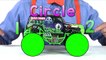 Monster Truck Toys for Kids - learn Shapes of the trucks while jumping and hikin