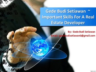 #Real Estate Development Professional Career ~ Gede Budi Setiawan