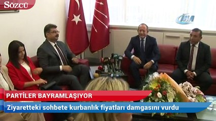 Partiler bayramlaşıyor