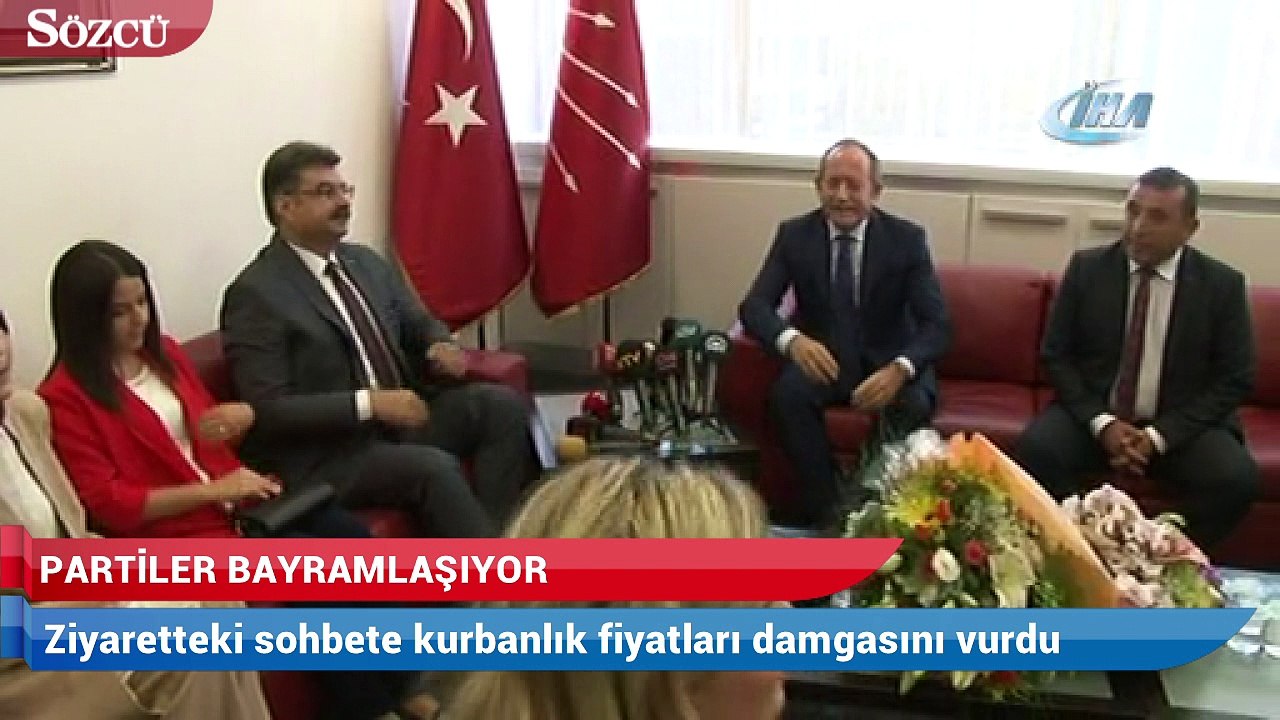 Partiler bayramlaşıyor