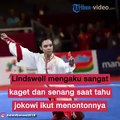 Lindswell Kwok memasuki arena pertandingan final cabang olahraga wushu nomor taijiquan dan taijijian putri Asian Games 2018 di Jakarta International Expo tanpa