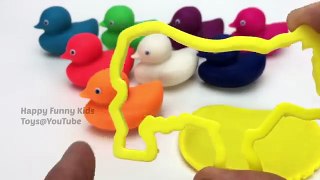 Learn Colors Play Doh Duck Cow Sheep Horse Molds Surprise Toys Disney Ooshies Baby Secrets
