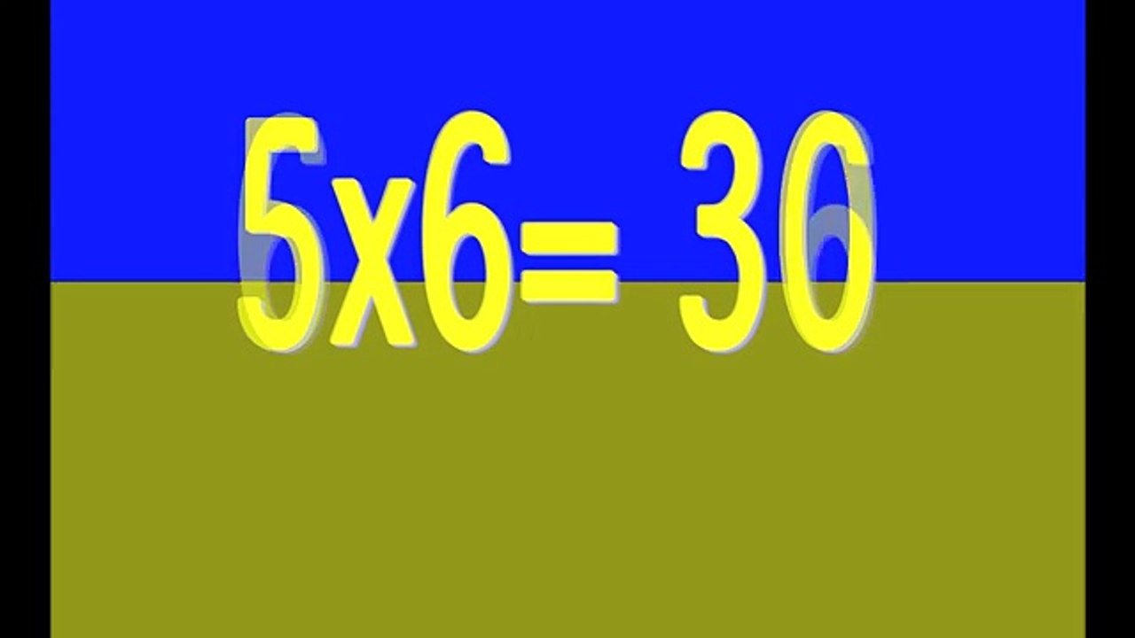 Times tables song 1 12