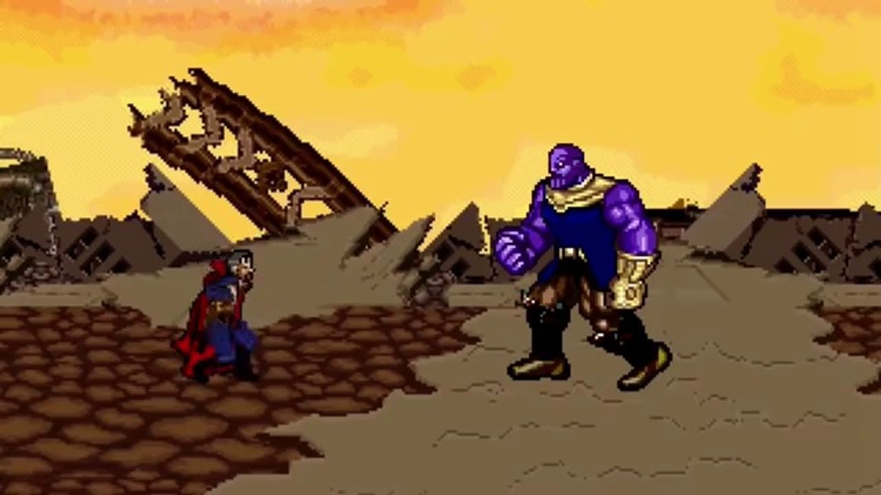 Avengers VS Thanos - 16 Bit Scenes