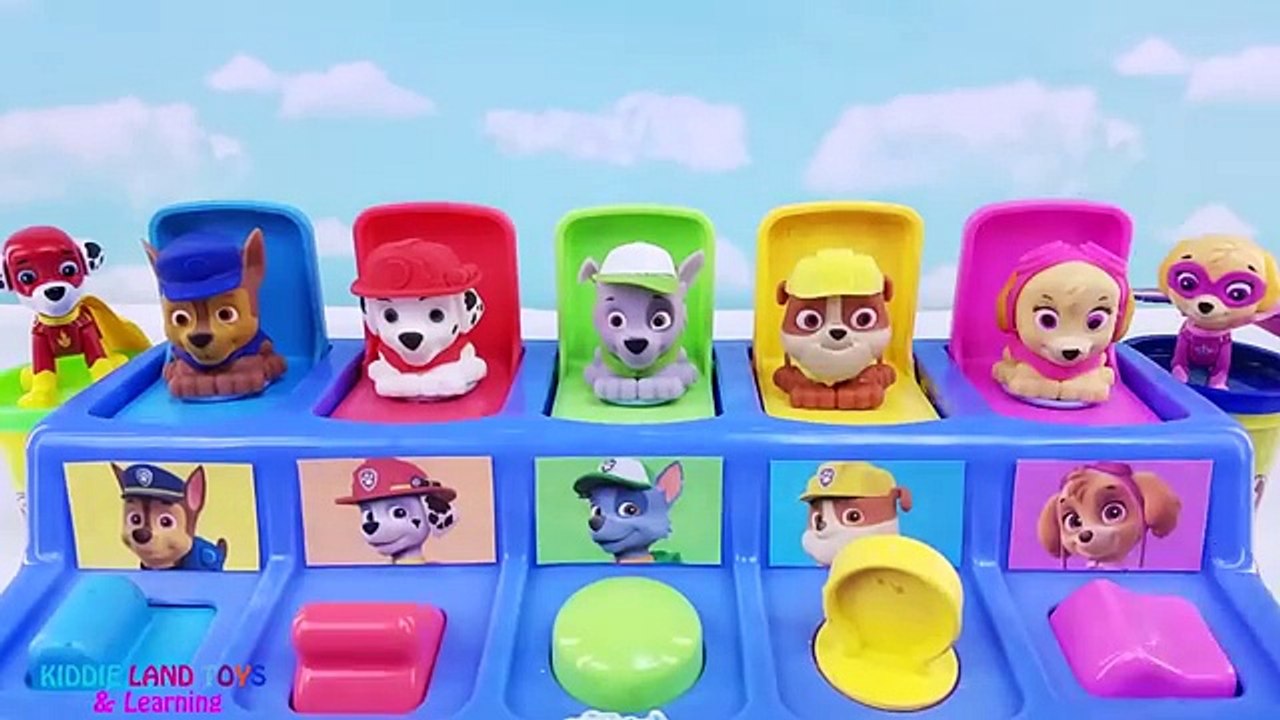 Paw Patrol Pups Pop Up Toy Surprises Best Learn Colors Video for Kids