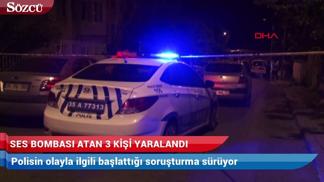 İzmir’de sokağa ses bombası atan 3 kişi yakalandı