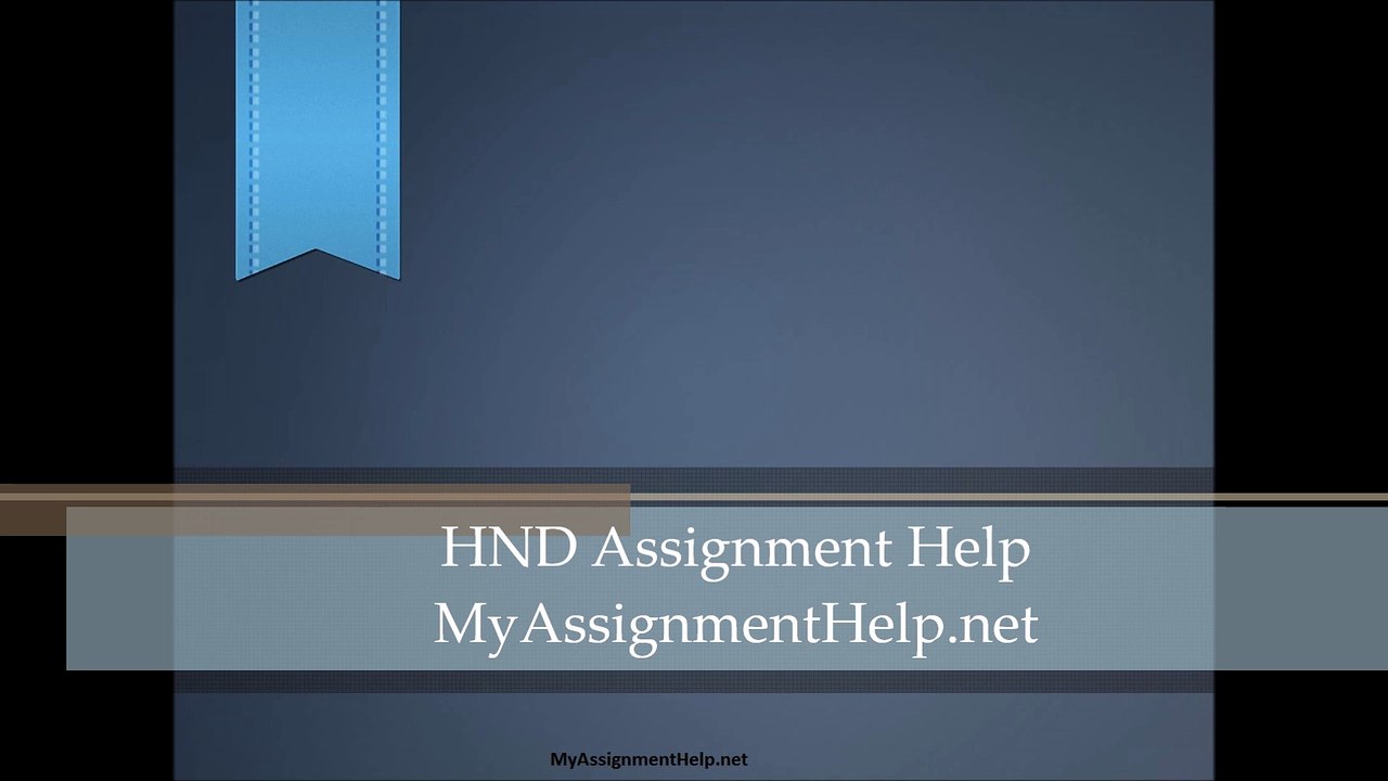 HND Assignment Help UK