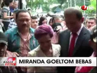 Miranda Goeltom Resmi Bebas