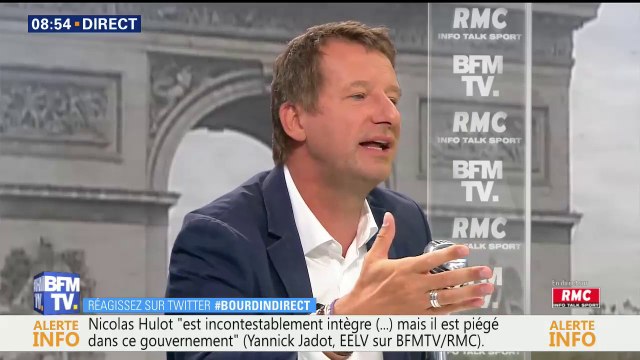Le bilan écologique de Nicolas Hulot est très mauvais estime Yannick Jadot