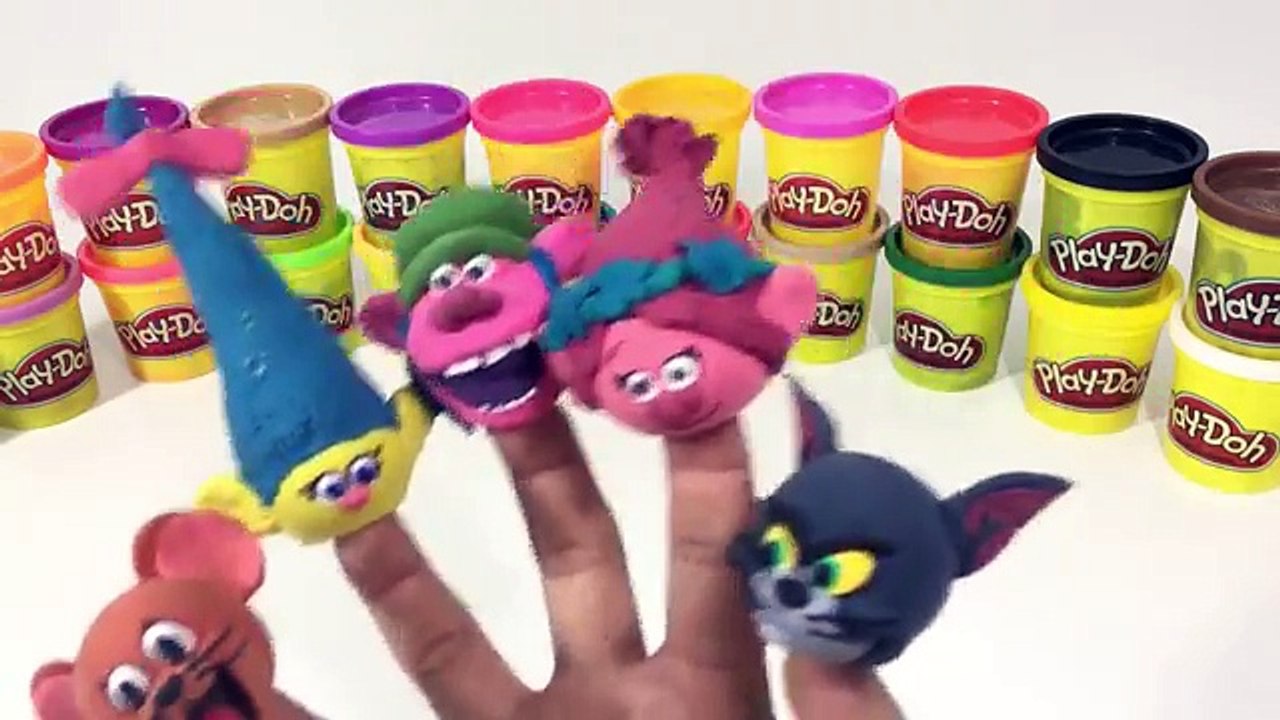 Trolls Tom Jerry Finger Family Songs | Daddy finger Tom Jerry Trolls