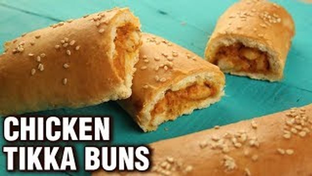 Chicken Tikka Buns Recipe | How To Make Chicken Buns At Home | Chicken Recipes | Neha