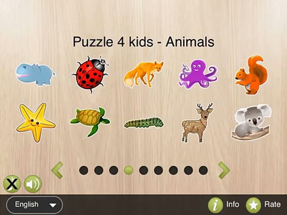 Puzzle 4 Kids Animals mobile app for toddlers and preschoolers by iAbuzz