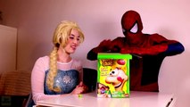 Spiderman & Frozen Elsa funny prank! Pink Mayday Parker, working wrong, Joker & Hull