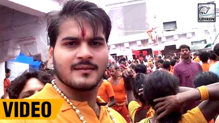 बाबा बैद्यनाथ देवघर के दर्शन करने पहुंचे कल्लू  , लोगो की भीड़ के साथ  किया दर्शन