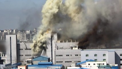 인천 남동공단서 큰불 대응 2단계 발령..."6명 중상" / YTN