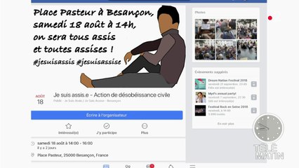 Besançon : le #jesuisassis pour protester contre l'arrêté anti-mendicité