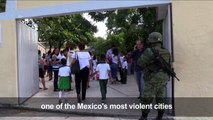 Schoolyear starts under high security in Acapulco