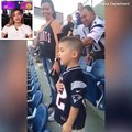 This little boy wanted the whole stadium to know he is proud of his country ❤️