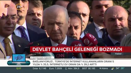 Devlet Bahçeli geleneği bozmadı