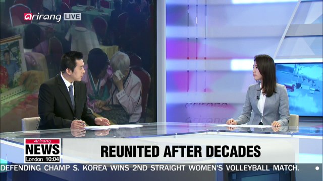 Separated families from the two Koreas spend a quality time in private for the first time