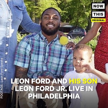 This man was paralyzed by an act of police brutality - now, his son is inspiring him to walk again