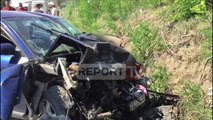 Report TV - Aksident në Fier-Levan, katër persona të plagosur, një grua shtatëzanë humb jetën