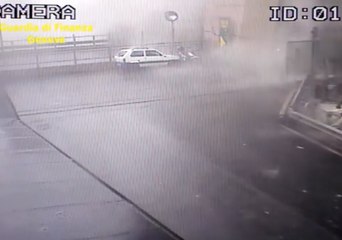 Security Camera Footage Shows Morandi Bridge Collapse