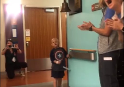 4-Year-Old 'Honorary Colorado Police Officer' Rings Bell on Cancer Treatment