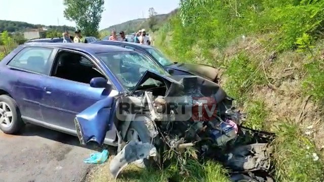 Report TV - Aksident në rrugën Fier - Levan/ Vdes gruaja shtatzënë, në gjendje të rëndë një fëmijë