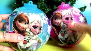 Surprise Disney Frozen Christmas Ornaments Toys Eggs Anna Elsa MyLittlePony Fashems