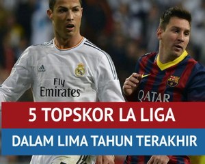 5 Topskor La Liga Dalam Lima Tahun Terakhir