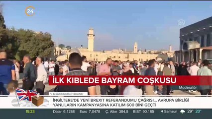 Mescid-i aksa'da 100 bin Müslüman