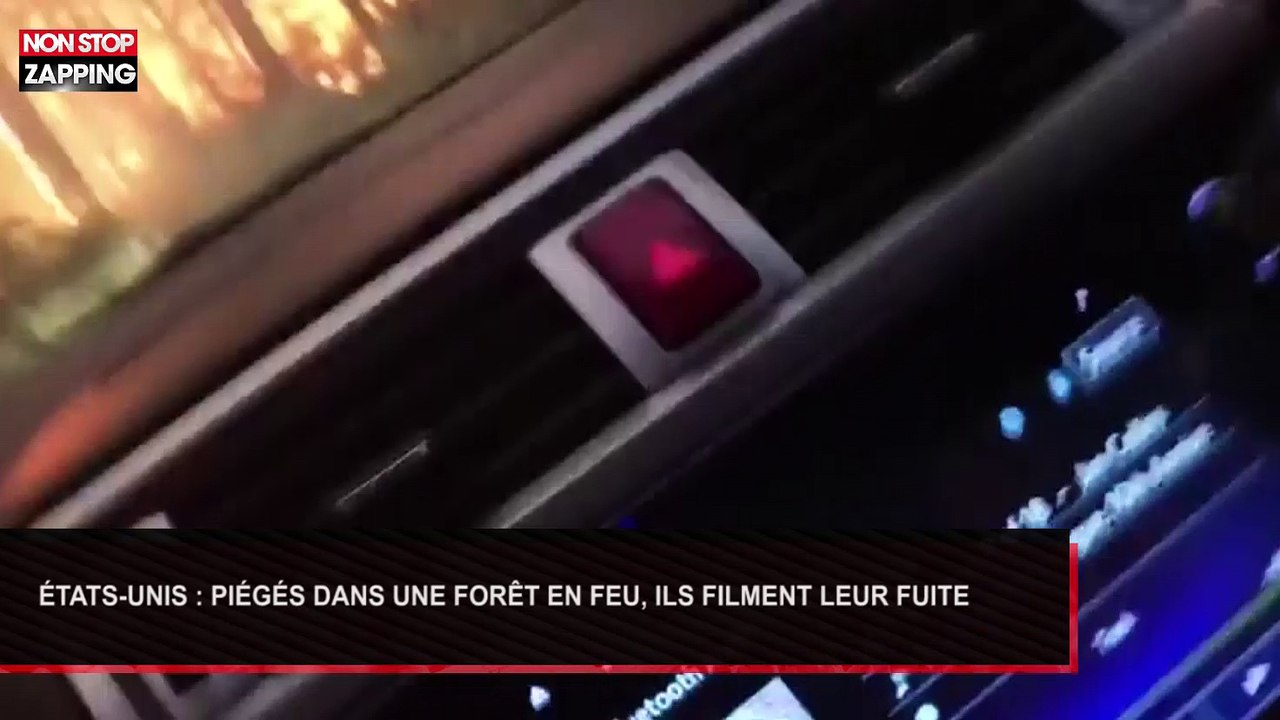 Etats-Unis : Piégés dans une forêt en feu, un père et son fils filment leur fuite (Vidéo)