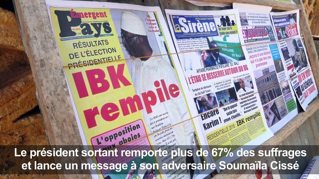Keïta, réélu président du Mali, tend la main à l'opposition