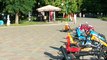 Fun in Park. Central Spot of Shahty Aleksandrovsky Park. The Place for Kids riding and cycling.