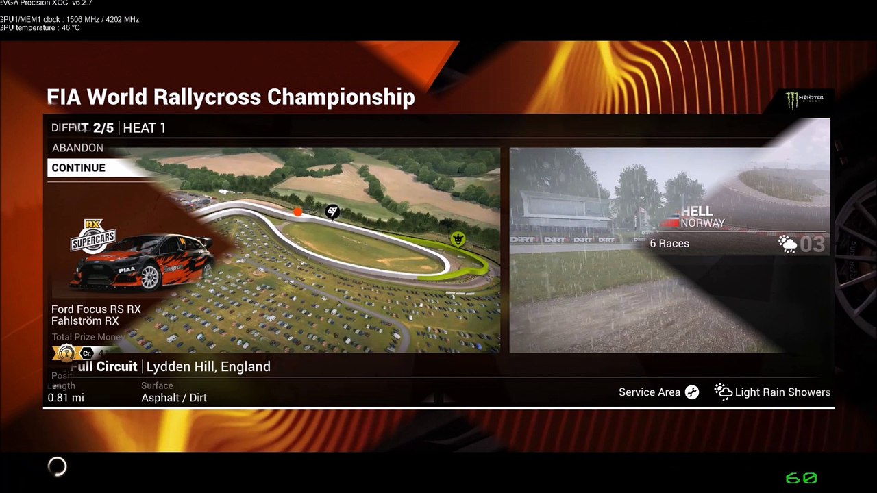 DiRT 4 Fly Cam FIA World Rallycross Champs Qual Q1 Lydden Hill UK