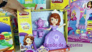 Plastilina Play Doh en Español new Princesa Sofia Montaña Pastel Castillo La Sirenita, A