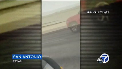 Motorcyclist Performs “Superman” Stunt On Highway