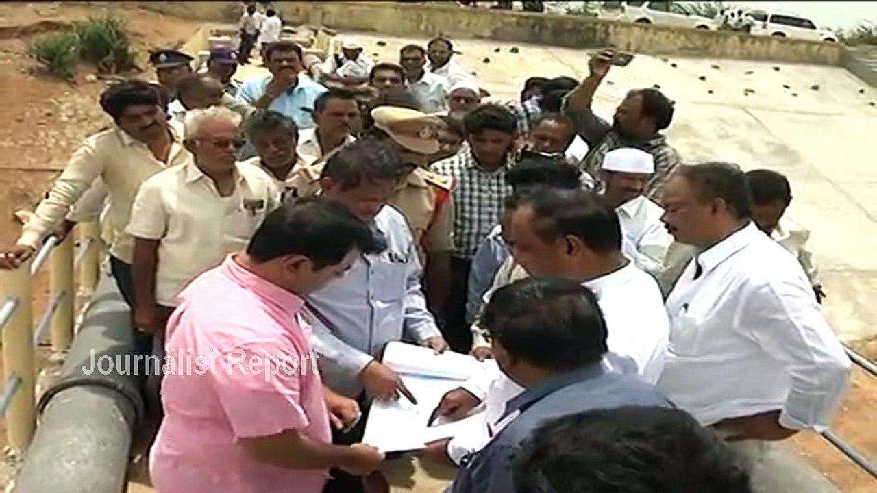 MLA Pothula Ramarao, Collector  Inspection Rallapadu Project work