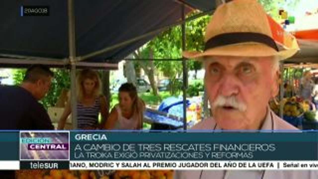 Tras ocho años, este lunes termina el programa de rescate de Grecia