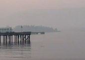 Mountains Around Vancouver Disappear Behind Canadian Wildfire Smoke