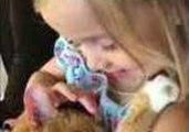 Little Girl Sings Sweet Lullaby to Her Sleepy Kitty