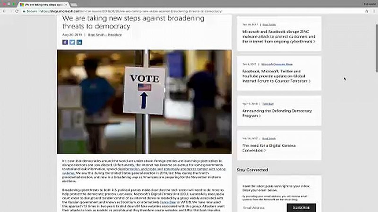 Microsoft обвиняет Россию