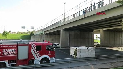İntihar girişimi TEM Otoyolunu kilitledi