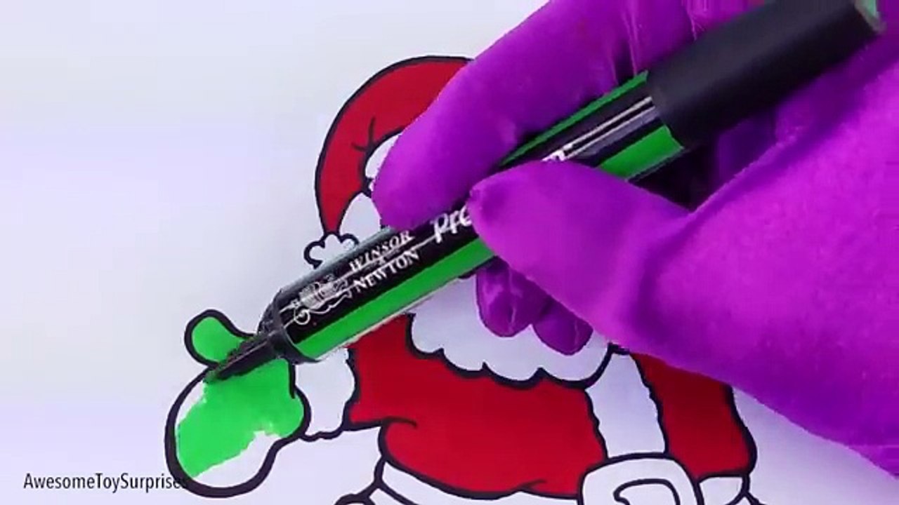 Fun Jingle Bells Christmas Carol Santa Claus Speed Coloring Page Activity